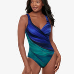 Maldiva It’s A Wrap Swimsuit - Blue Multi - Simply Beach UK