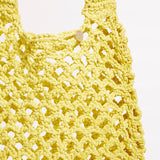 Plaited Rope Tote Bag - Celery - Simply Beach UK