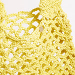 Plaited Rope Tote Bag - Celery - Simply Beach UK