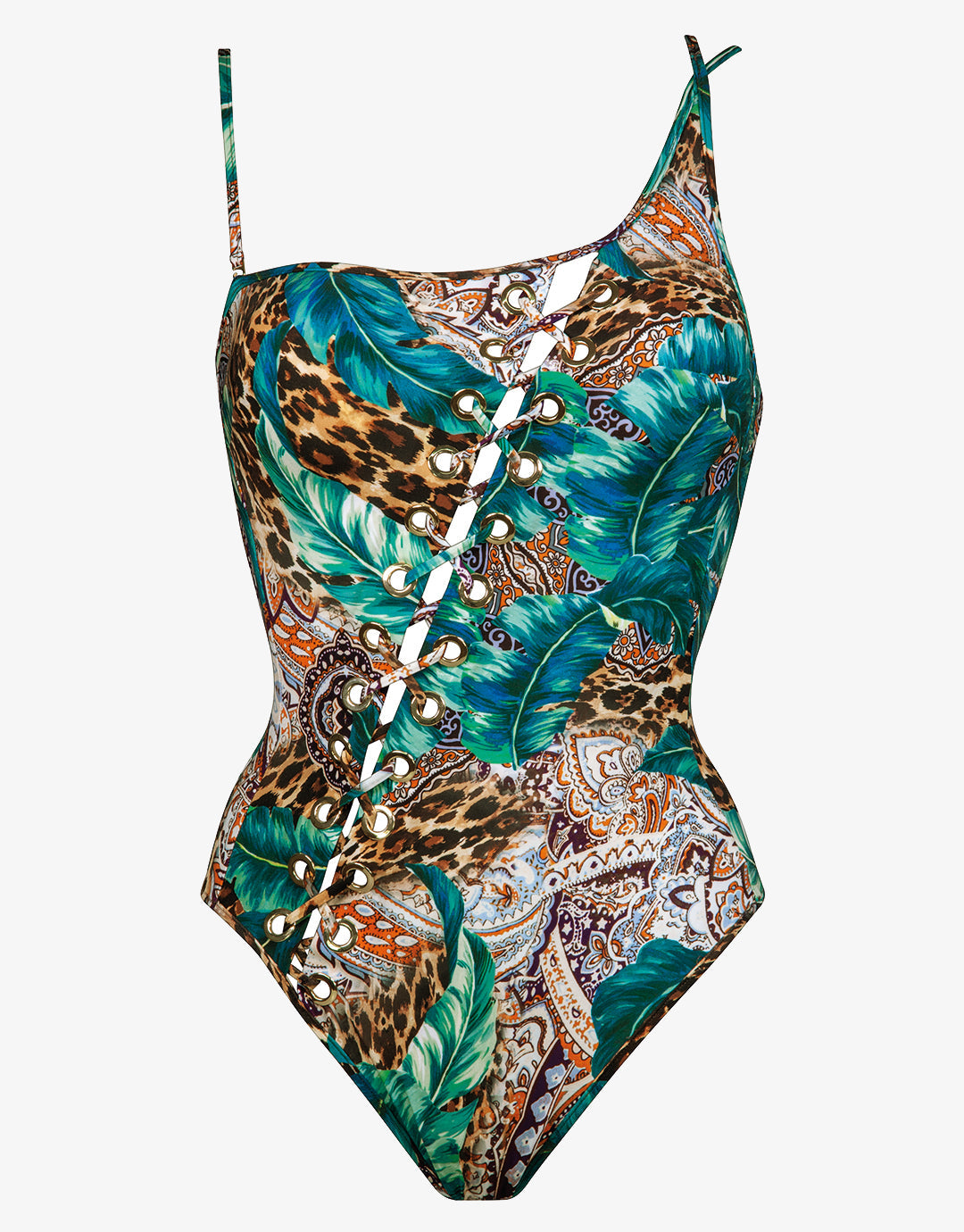 Exotica Laced One Shoulder Swimsuit - Simply Beach UK