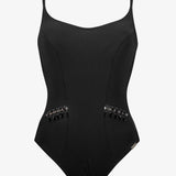 Blackout Hand Embroidered Swimsuit - Black - Simply Beach UK