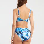 Azura Underwired Bikini Top - Blue and White - Simply Beach UK