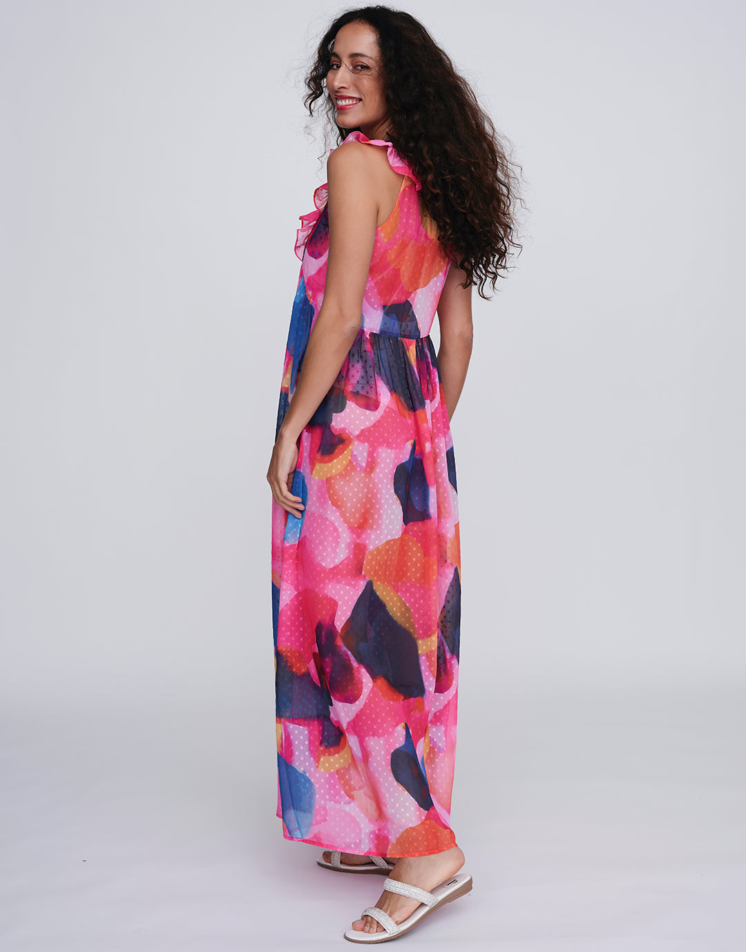 Bardolino Maxi Dress - Fuchsia Pink - Simply Beach UK