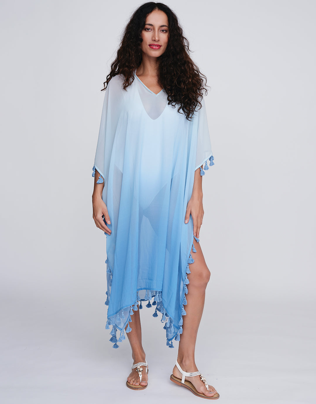 Cannes Kaftan - Blue - Simply Beach UK