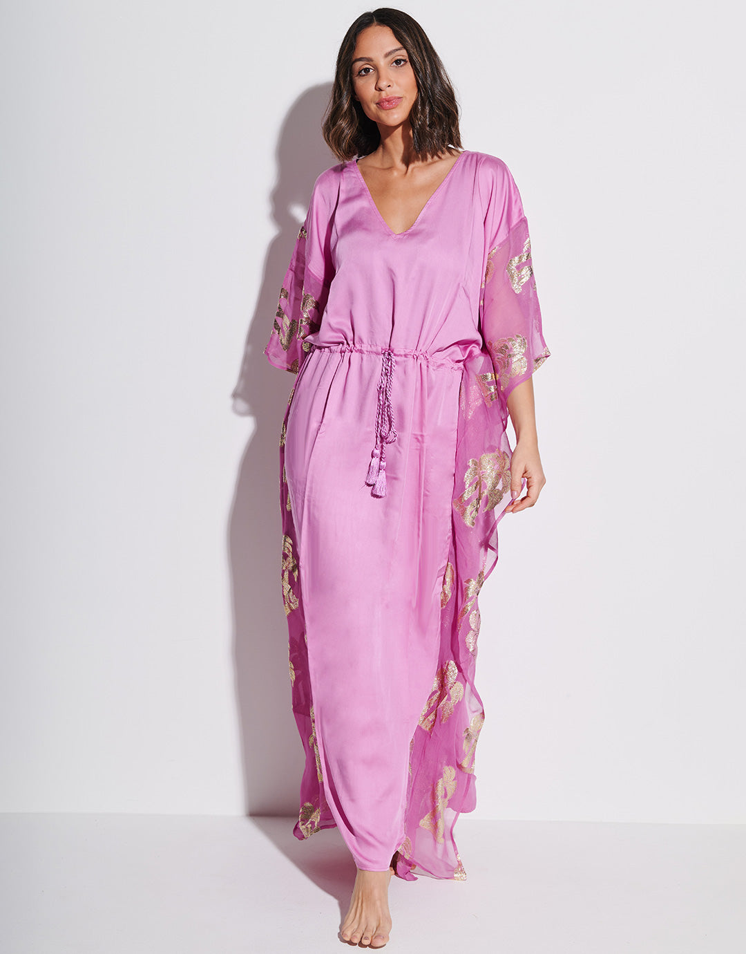 Palm Tree Kaftan - Pink - Simply Beach UK