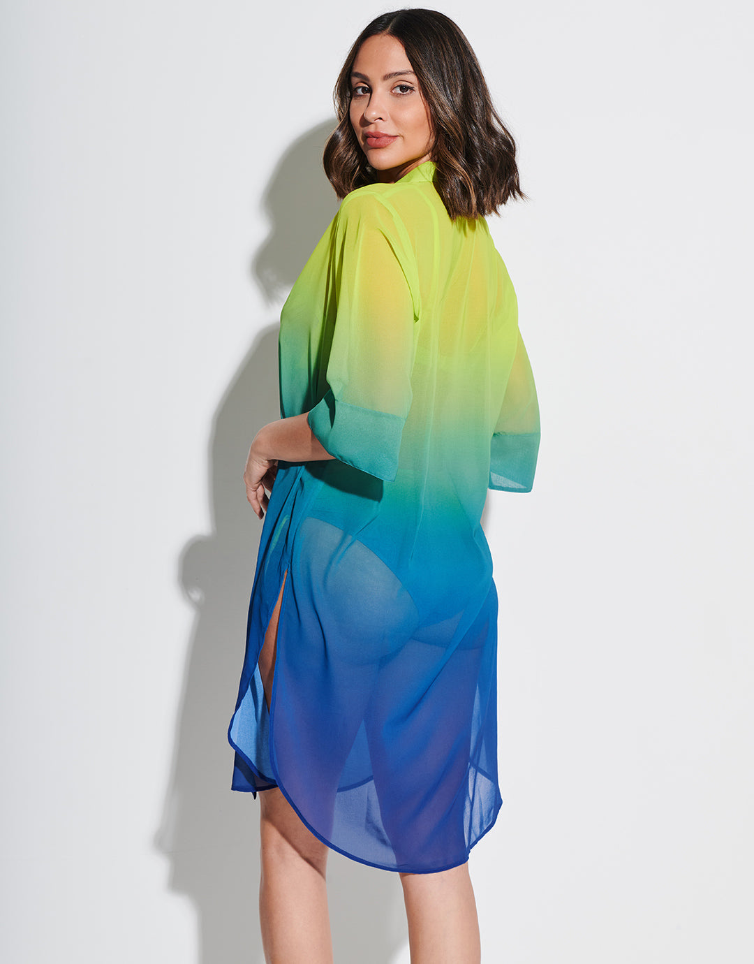 Brasil Midi Beach Shirt - Lima - Simply Beach UK