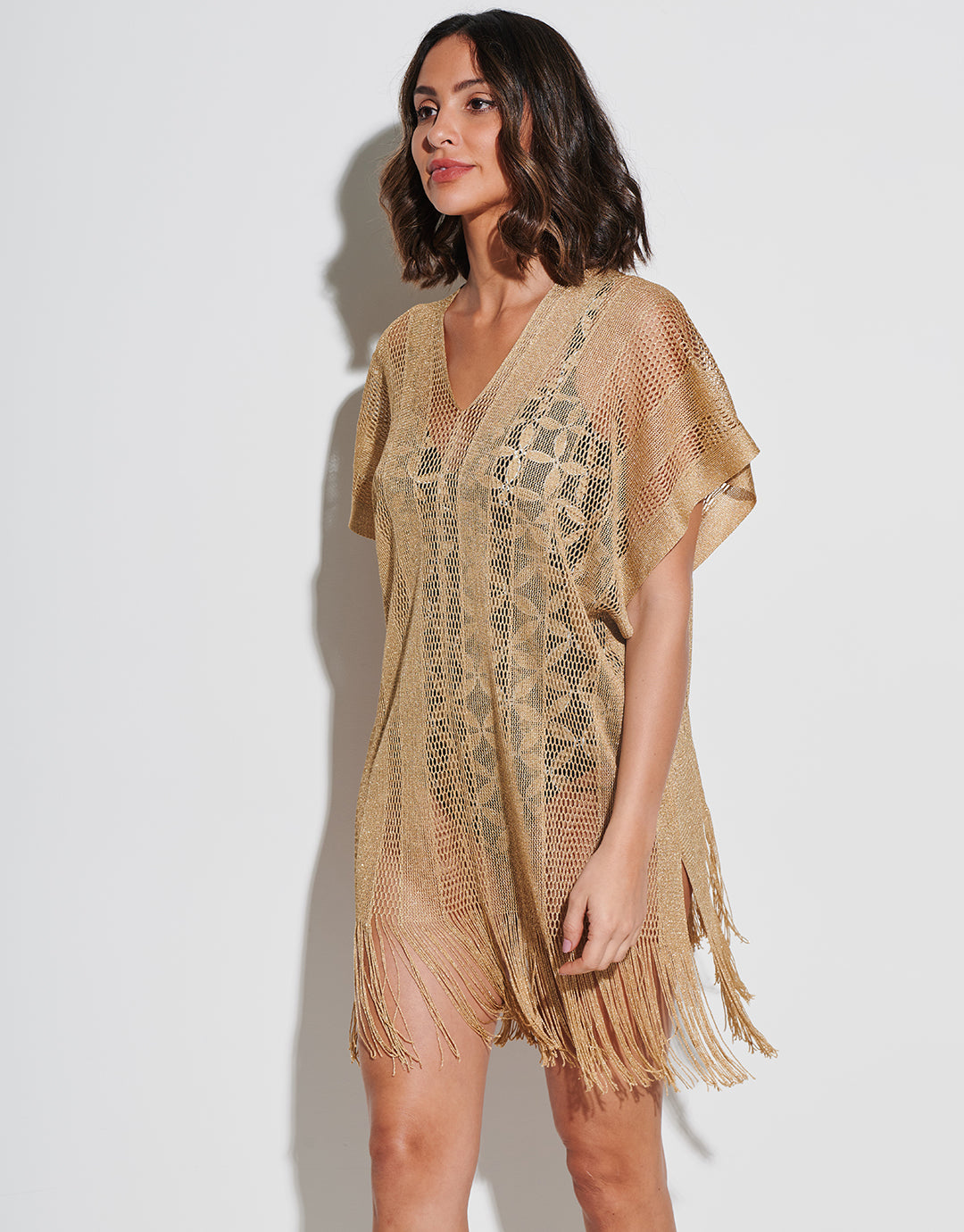 Guayana Metallic Tunic - Gold - Simply Beach UK