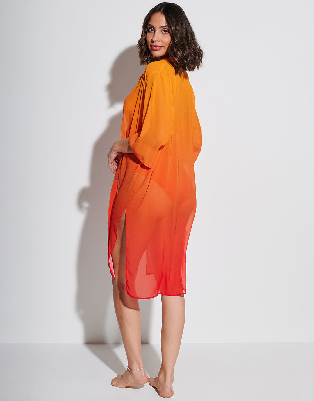 Brasil Midi Beach Shirt - Oro - Simply Beach UK