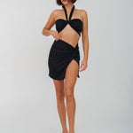 Sarong Mini Skirt - Black - Simply Beach UK