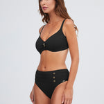 Stella Underwired Bikini Top - Black - Simply Beach UK