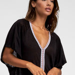 Inca Abaya Dress - Black and White - Simply Beach UK