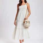 Clotilde Strappy Maxi Dress - White - Simply Beach UK