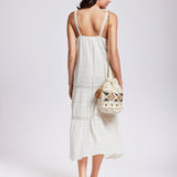Clotilde Strappy Maxi Dress - White - Simply Beach UK