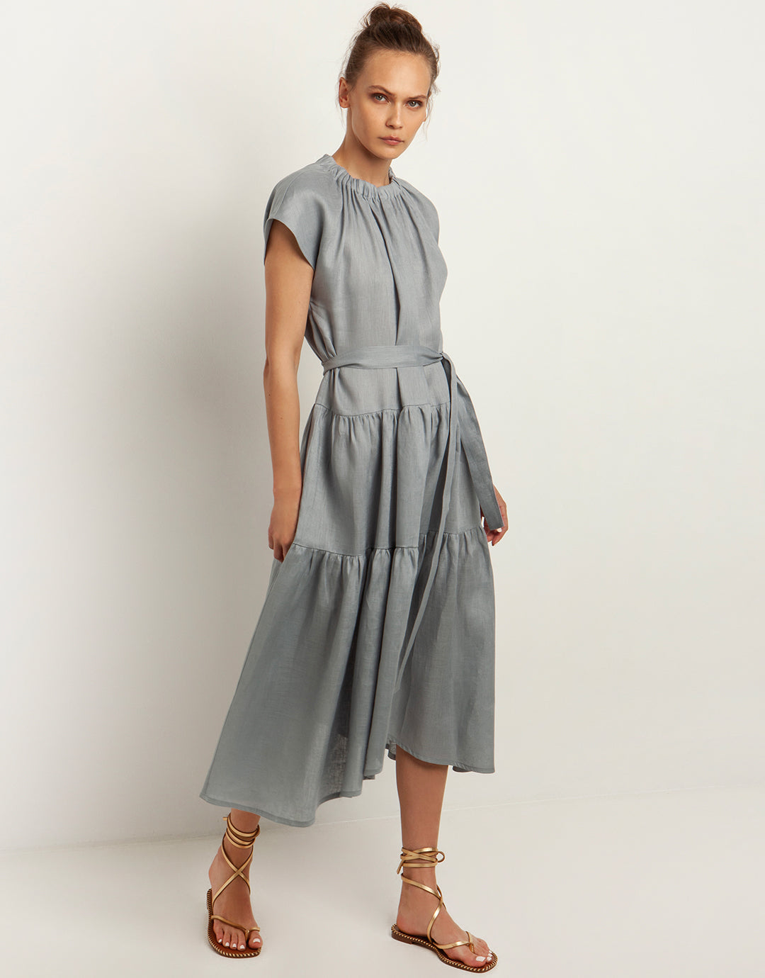 Minimal Midi Dress - Grey - Simply Beach UK