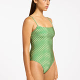 Mattala Geo Minimal Tank Swimsuit - Flora - Simply Beach UK