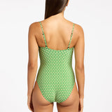 Mattala Geo Minimal Tank Swimsuit - Flora - Simply Beach UK