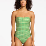 Mattala Geo Moulded Bandeau Swimsuit - Flora - Simply Beach UK