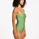 Mattala Geo Moulded Bandeau Swimsuit - Flora - Simply Beach UK