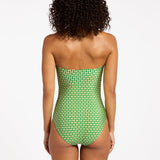 Mattala Geo Moulded Bandeau Swimsuit - Flora - Simply Beach UK