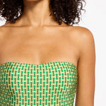 Mattala Geo Moulded Bandeau Swimsuit - Flora - Simply Beach UK