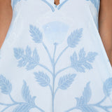 Bellflower V Neck Midi Dress - Pale Blue - Simply Beach UK
