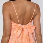 Bellflower Tie Back Midi Dress - Peach - Simply Beach UK