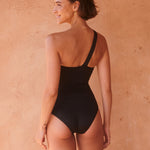 Timeless One Shoulder Swimsuit - Jet - Simply Beach UK