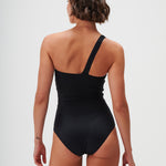 Timeless One Shoulder Swimsuit - Jet - Simply Beach UK