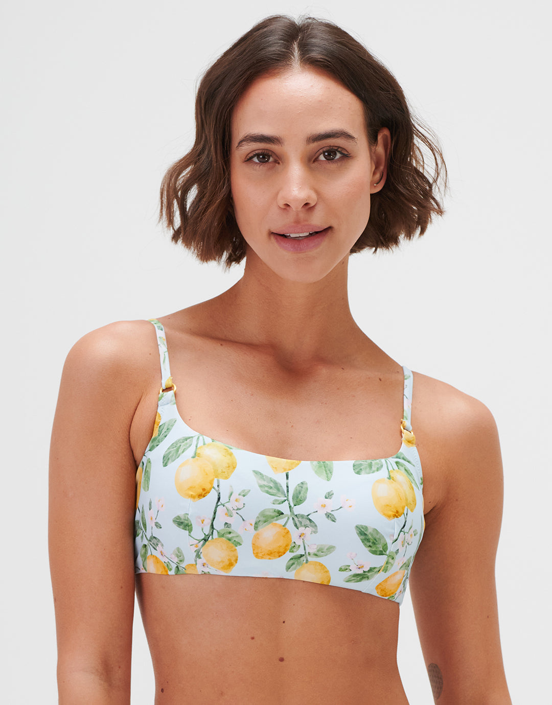 Fior di Limone Bralette Bikini Top - Sorrento Sky - Simply Beach UK