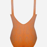 Glance Banded Swimsuit - Metallic Apricot - Simply Beach UK