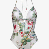 Liaison Halterneck Swimsuit - Silver Rose - Simply Beach UK