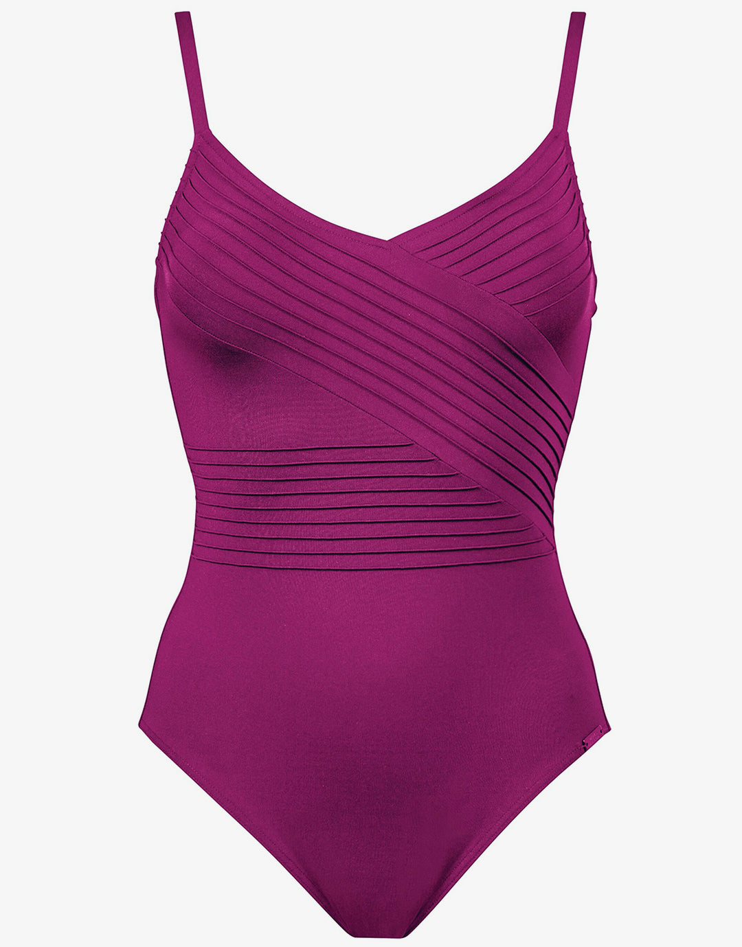 Softline Wrap Swimsuit - Magenta - Simply Beach UK