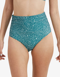 Ditsy Dots Chara Bikini Pant - Deep Jungle - Simply Beach UK