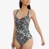 Zebra Potenza Swimsuit - Brown and White - Simply Beach UK