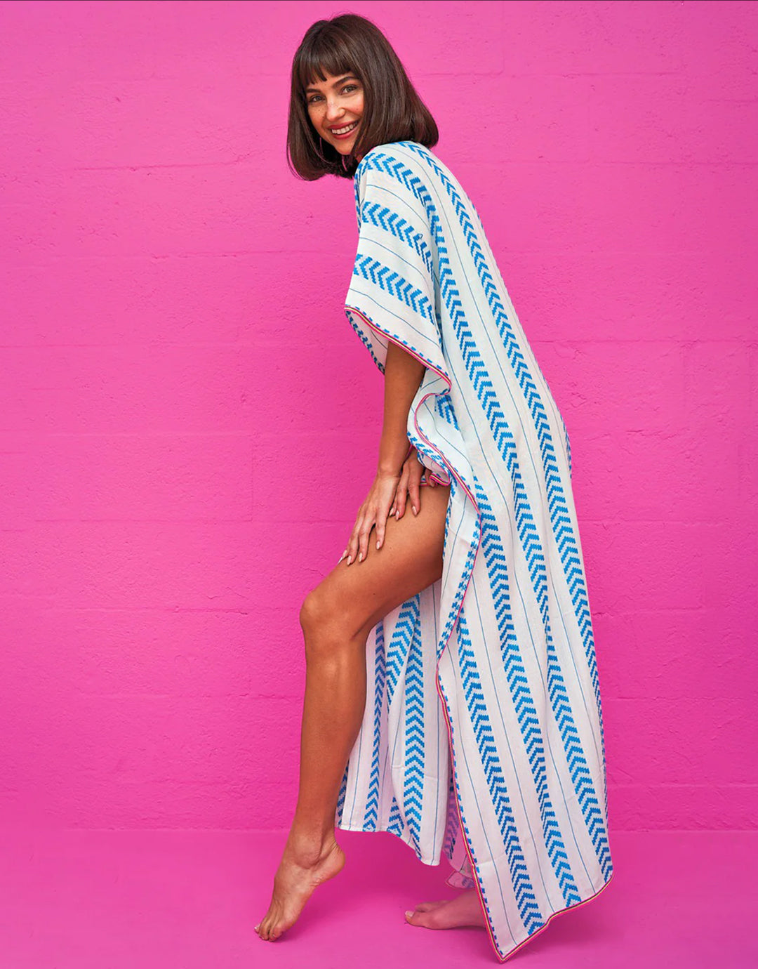 Indian Thobe Kaftan - Blue - Simply Beach UK