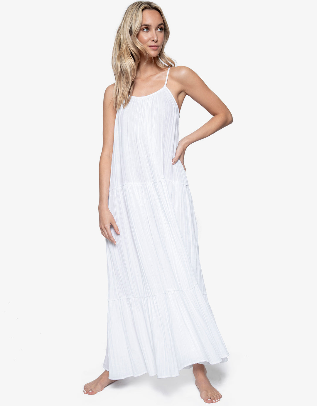 Ramona Dress - White - Simply Beach UK