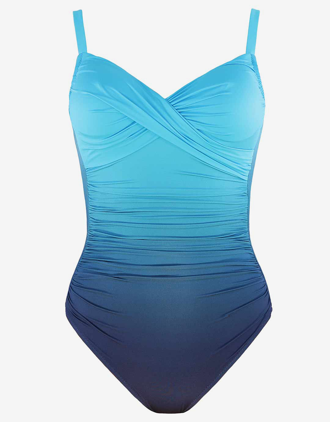 Brasil Underwire Wrap Swimsuit - Blue Ombre - Simply Beach UK