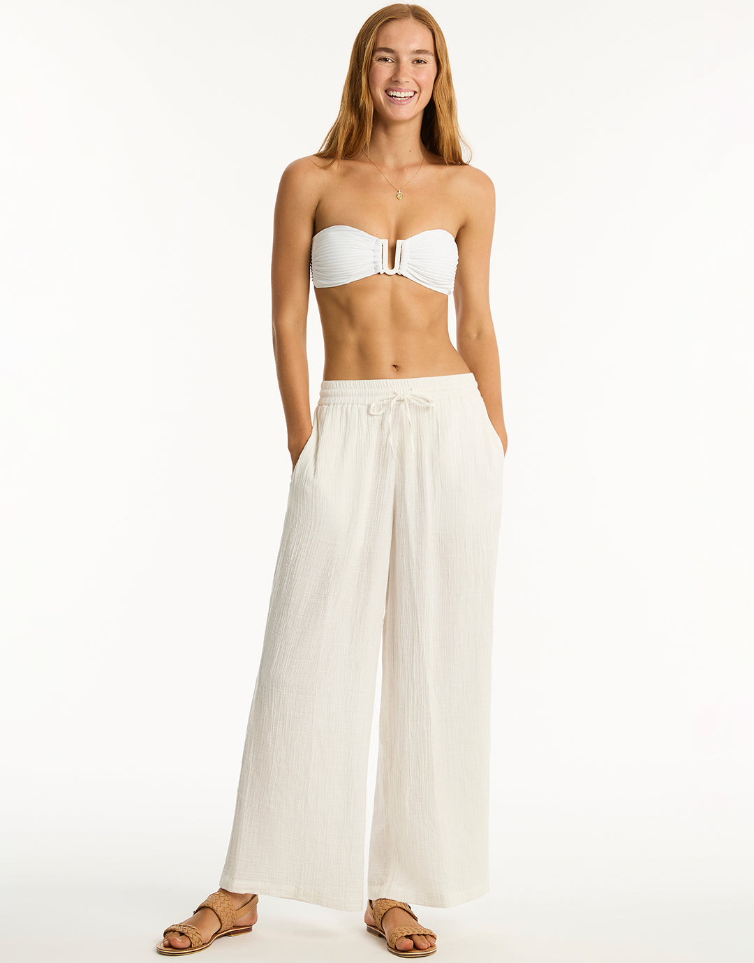 Sunset Beach Pant - White - Simply Beach UK