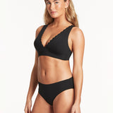 Essentials Mid Bikini Pant - Black - Simply Beach UK