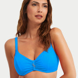 Stella Underwired Bikini Top - Blue - Simply Beach UK