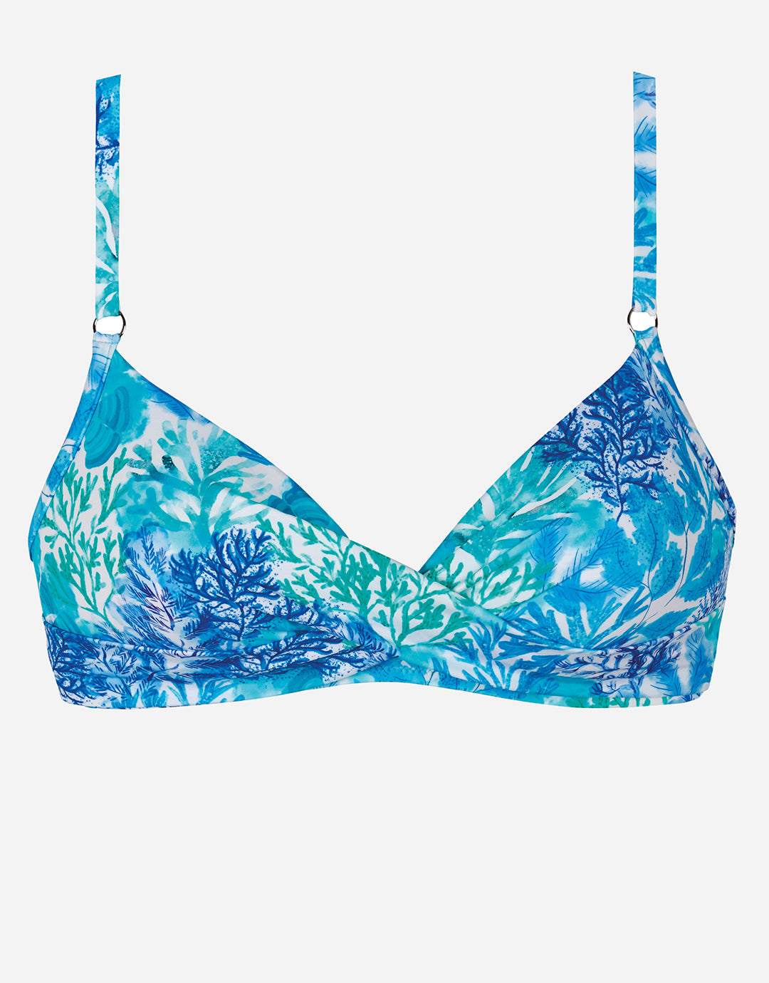 Coral Twist Front Bikini Top - Turquoise - Simply Beach UK