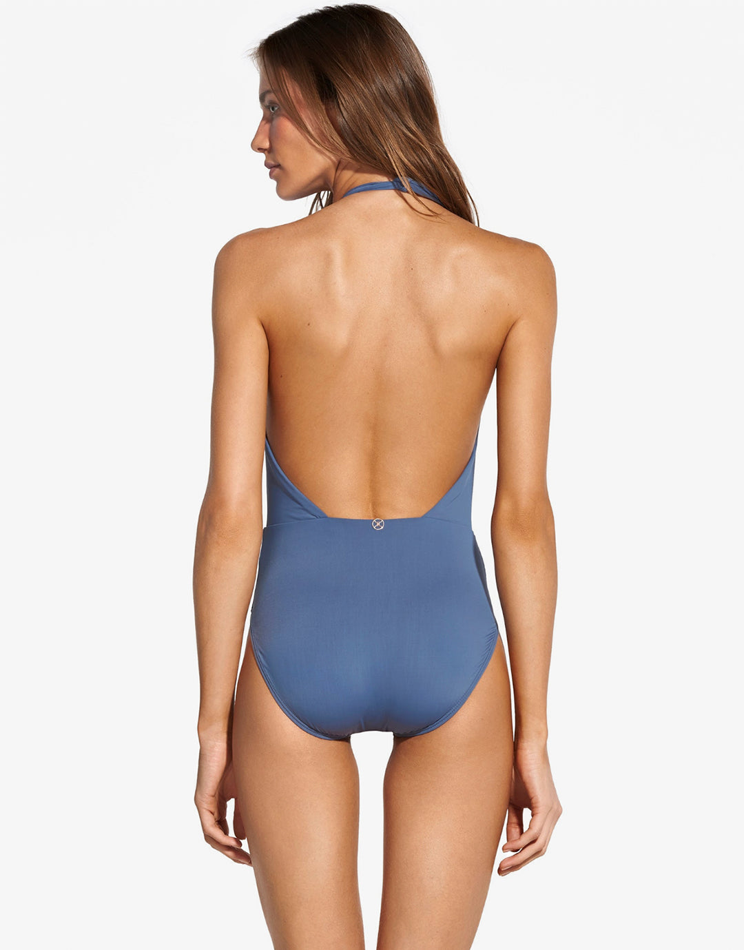 Blue Grey Diane Knot Swimsuit - Grey - Simply Beach UK