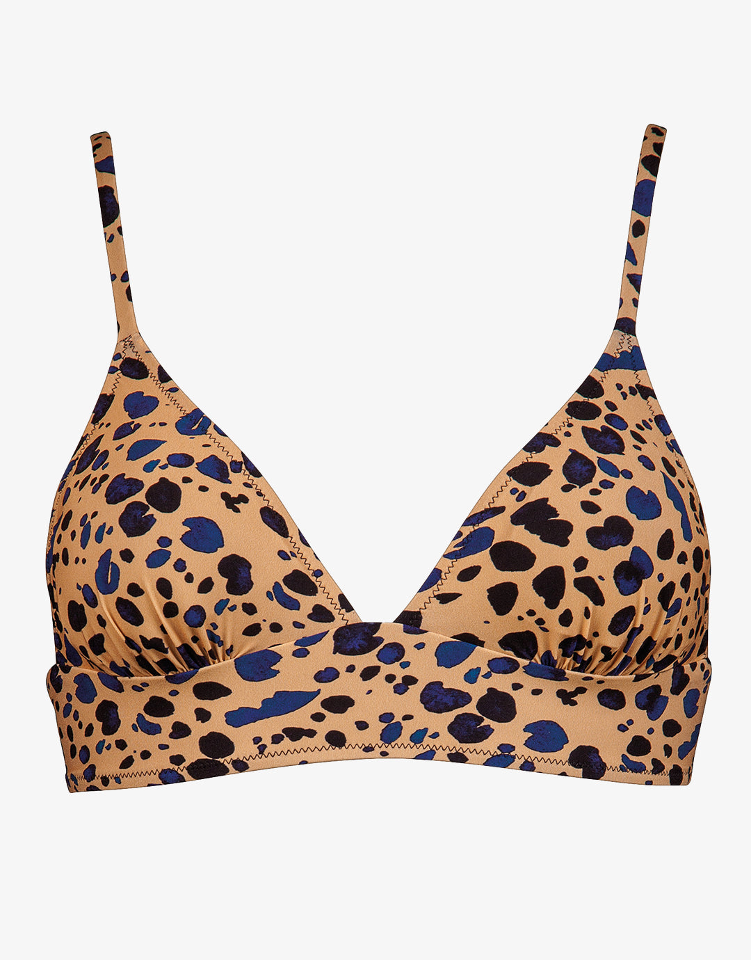 Beach Pebbles Bralette Bikini Top - Black Sandstone - Simply Beach UK