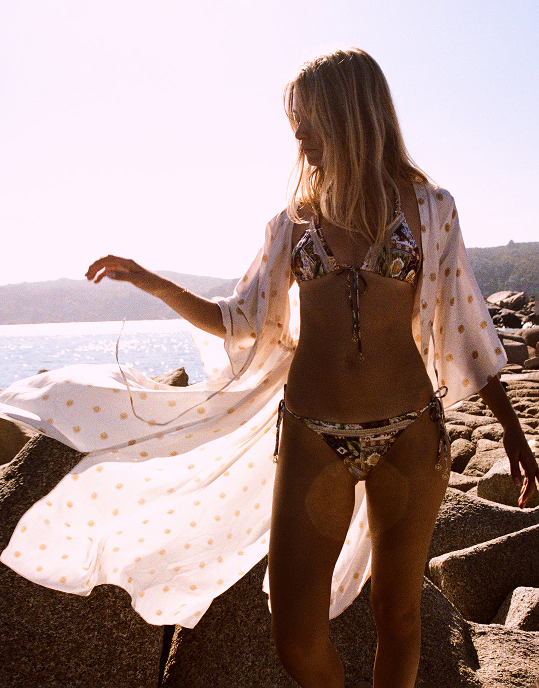 Treasured Trove Buttoned Dress - Sunny Cloud - Simply Beach UK