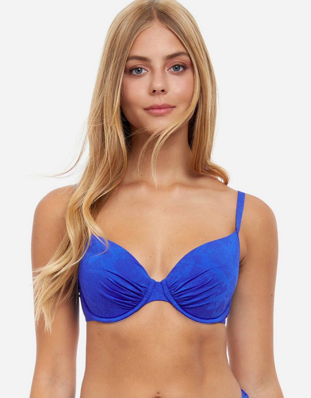 Profile Under My Skin Underwired D Cup Bikini Top - Royal Blue - Simply Beach UK