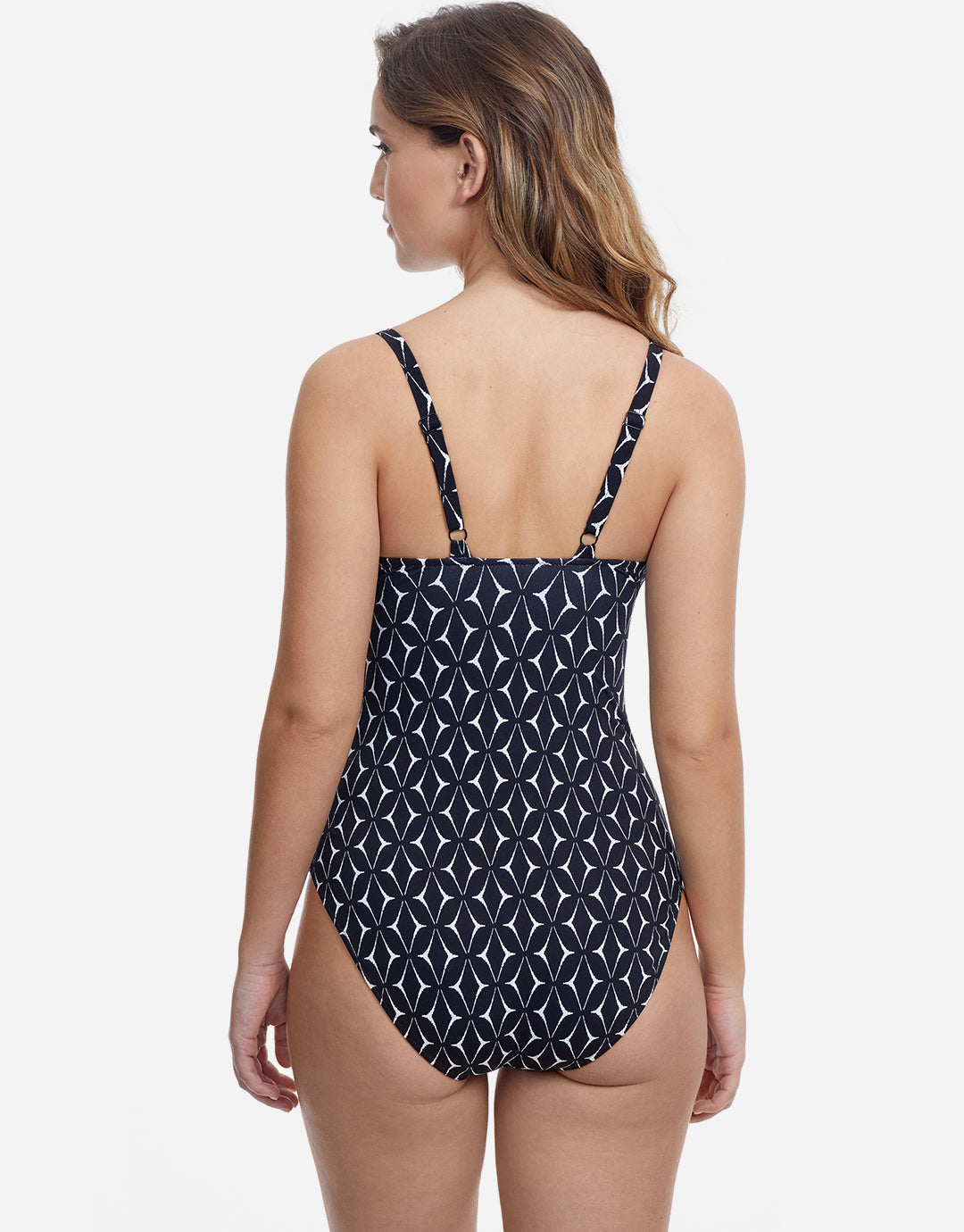 Profile Supreme V Neck Swimsuit - Black - Simply Beach UK