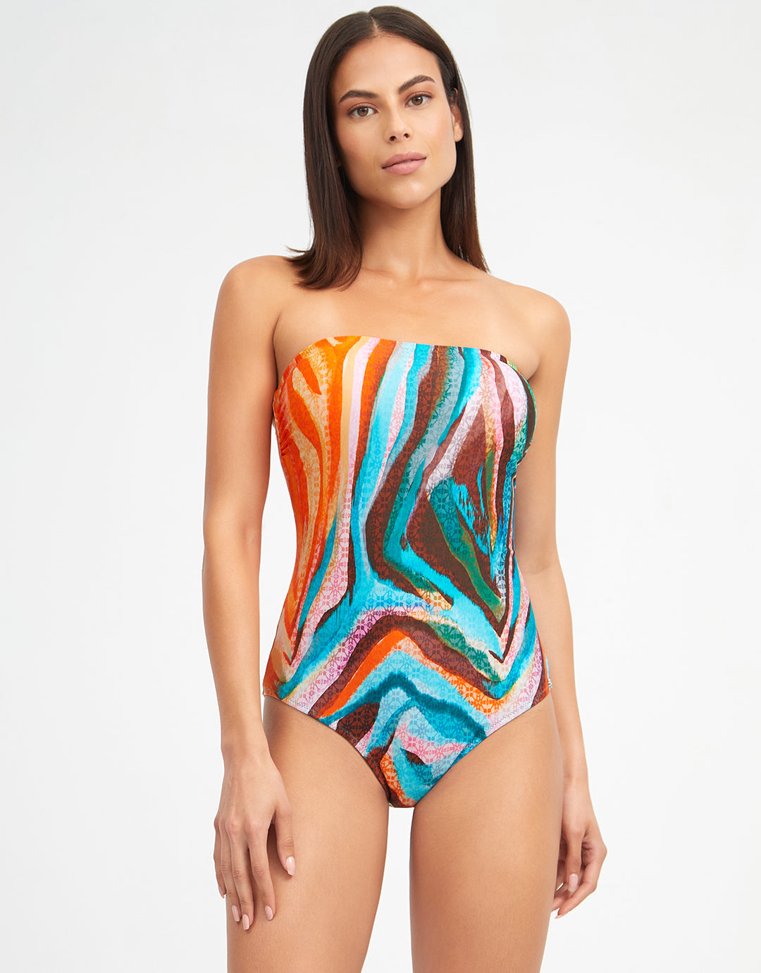 Aquarelle Bandeau Swimsuit - Simply Beach UK