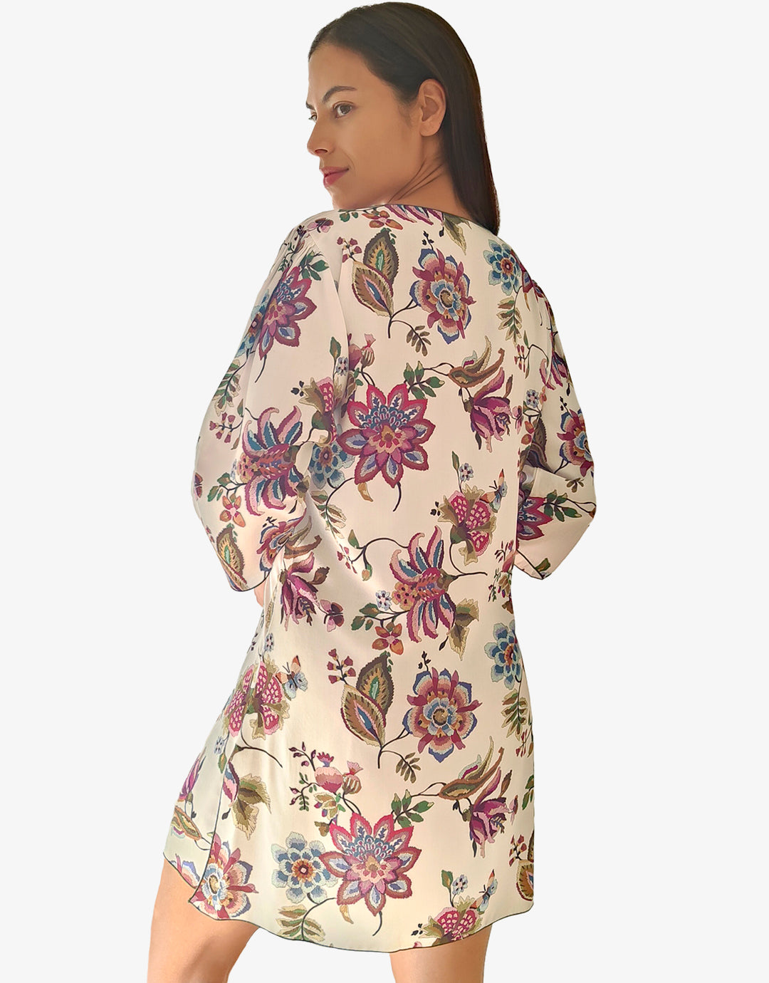 Jasmine Beach Dress - White Floral - Simply Beach UK