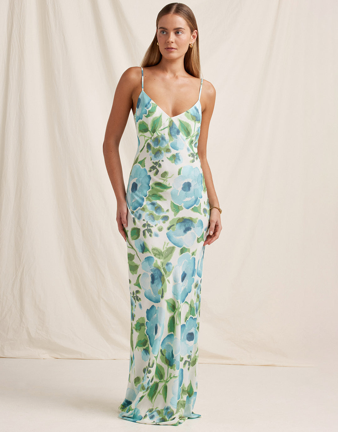 Isles Slip Maxi Dress - Watercolour - Simply Beach UK