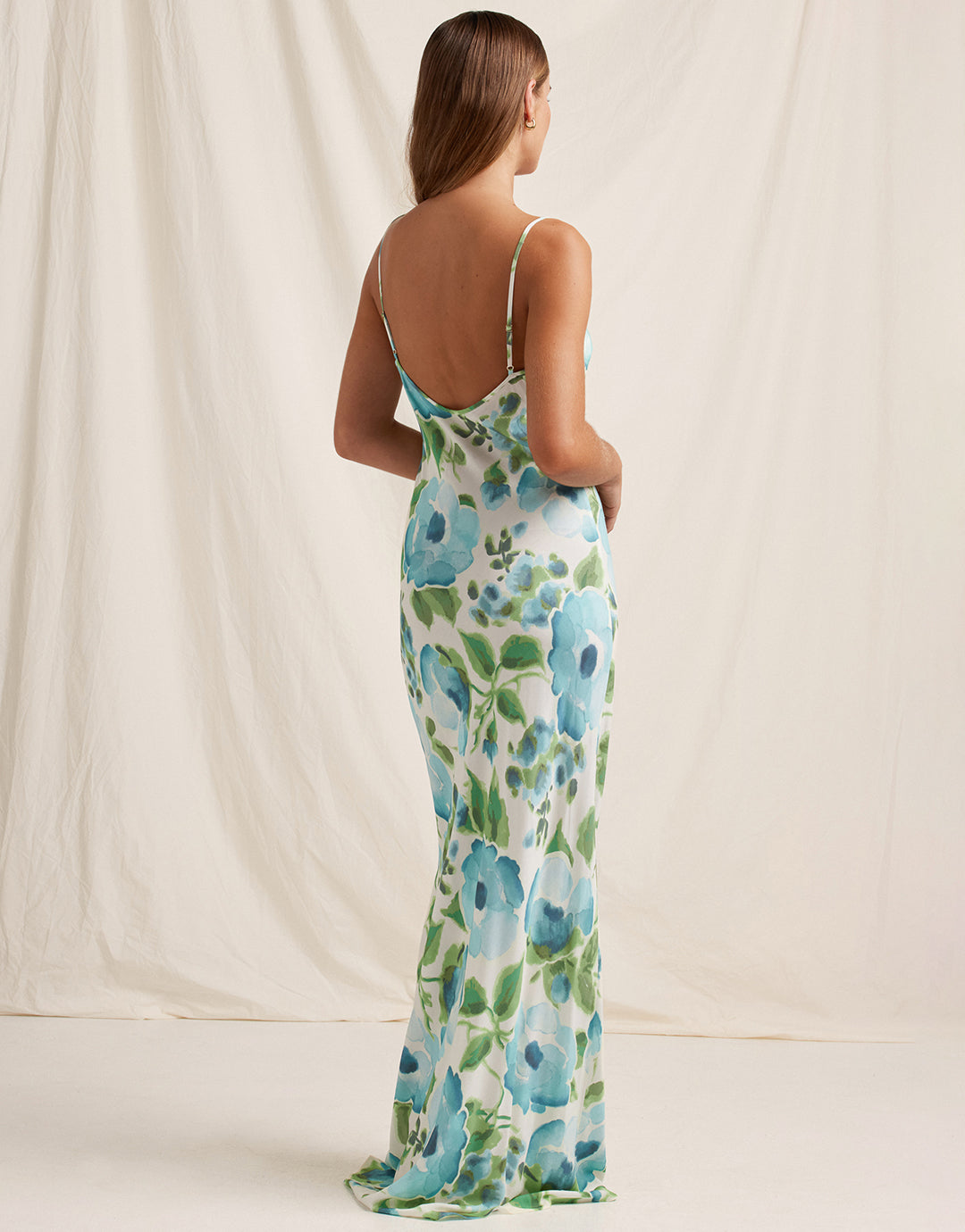 Isles Slip Maxi Dress - Watercolour - Simply Beach UK